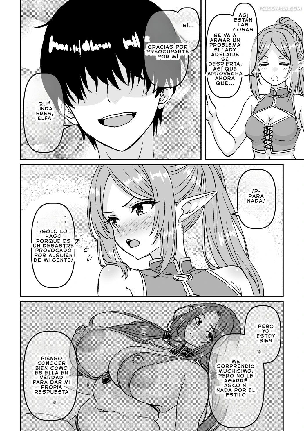el resultado de ser invocado por una elfa solterona al borde del precipicio al borde de la extincion waribashi kouka 023 - FSI Comics