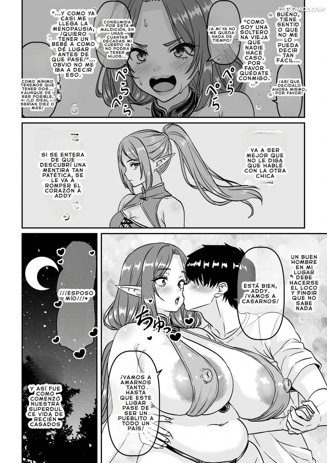 el resultado de ser invocado por una elfa solterona al borde del precipicio al borde de la extincion waribashi kouka 030 - FSI Comics