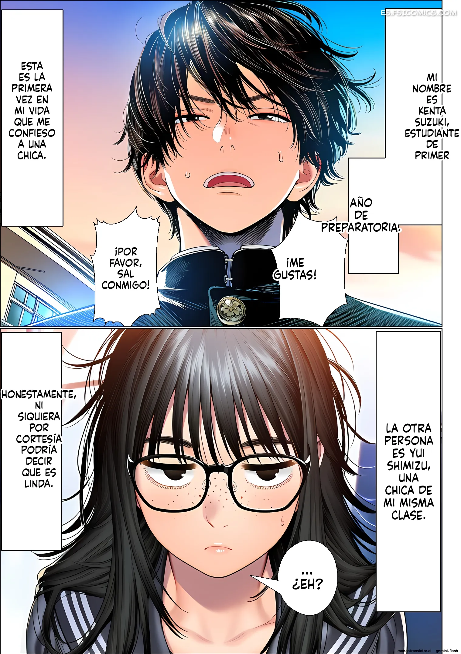 que pasa si le haces una falsa declaracion de amor a una chica comun y poco atractiva solo por pura diversion mtl 002 - FSI Comics