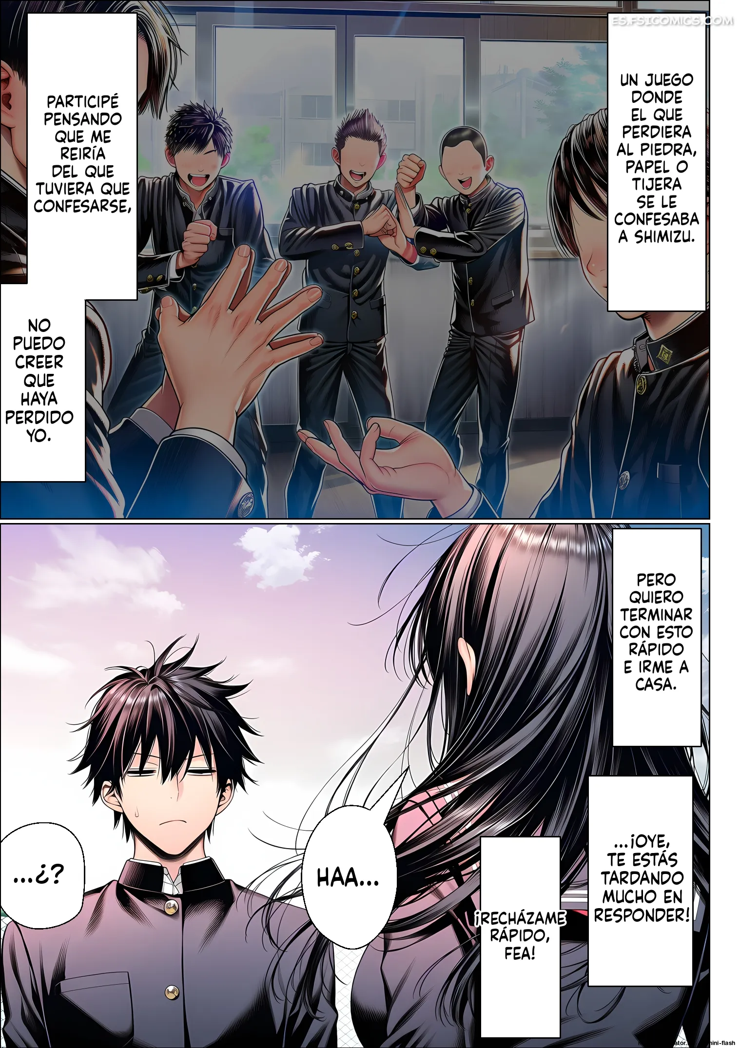 que pasa si le haces una falsa declaracion de amor a una chica comun y poco atractiva solo por pura diversion mtl 006 - FSI Comics