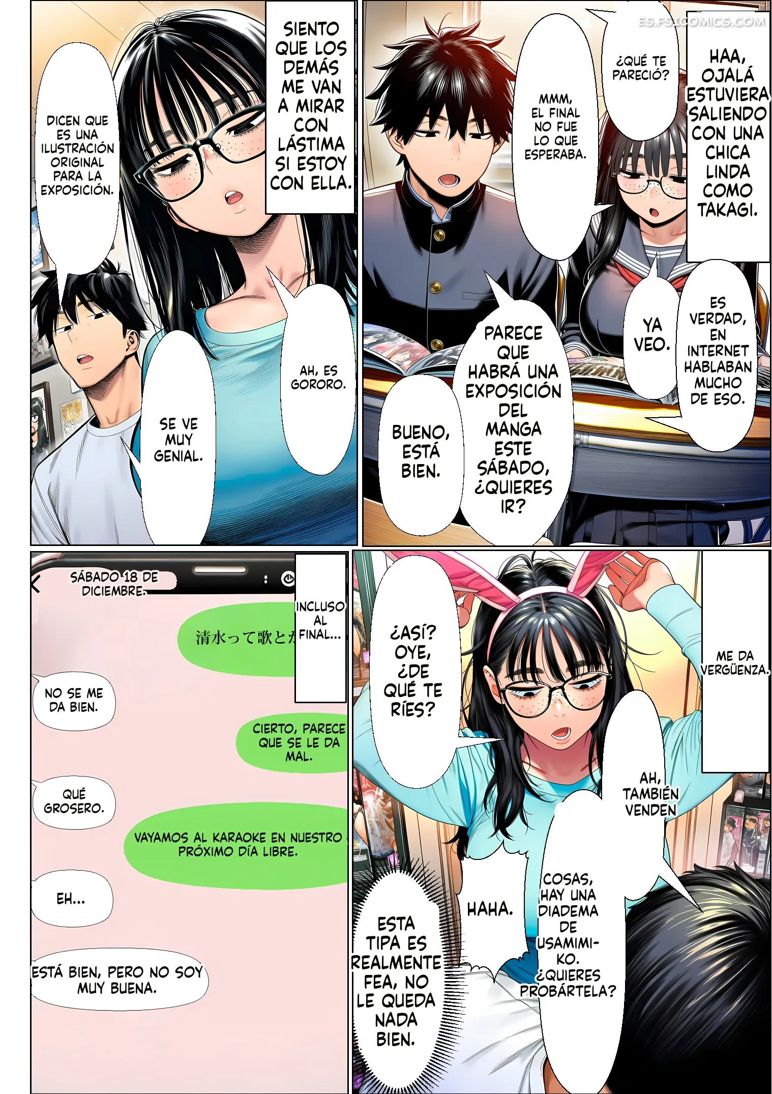 que pasa si le haces una falsa declaracion de amor a una chica comun y poco atractiva solo por pura diversion mtl 011 - FSI Comics