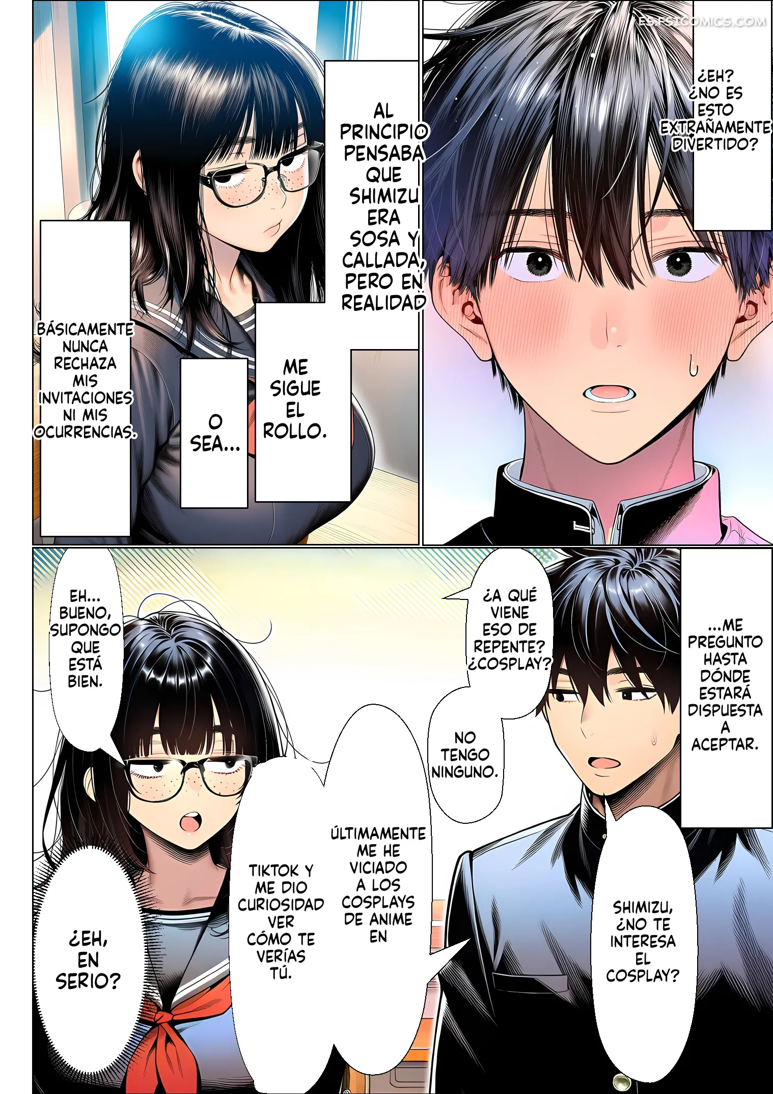 que pasa si le haces una falsa declaracion de amor a una chica comun y poco atractiva solo por pura diversion mtl 013 - FSI Comics
