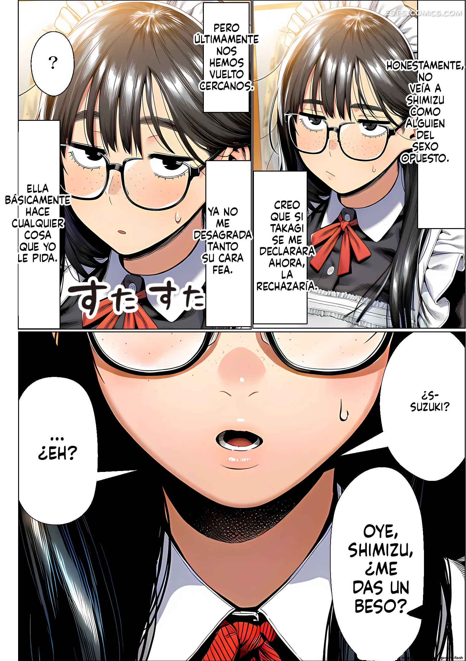 que pasa si le haces una falsa declaracion de amor a una chica comun y poco atractiva solo por pura diversion mtl 017 - FSI Comics