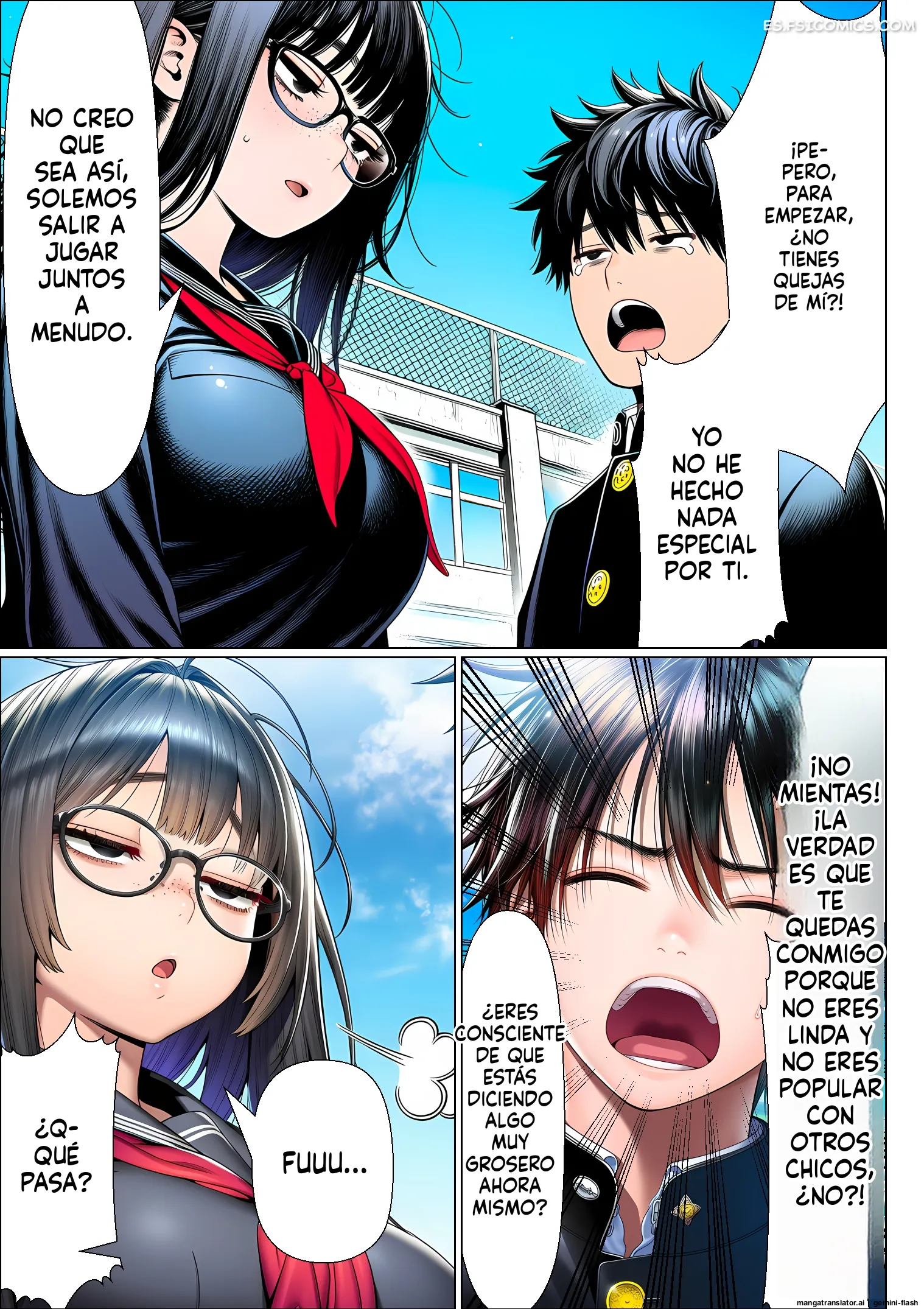 que pasa si le haces una falsa declaracion de amor a una chica comun y poco atractiva solo por pura diversion mtl 062 - FSI Comics