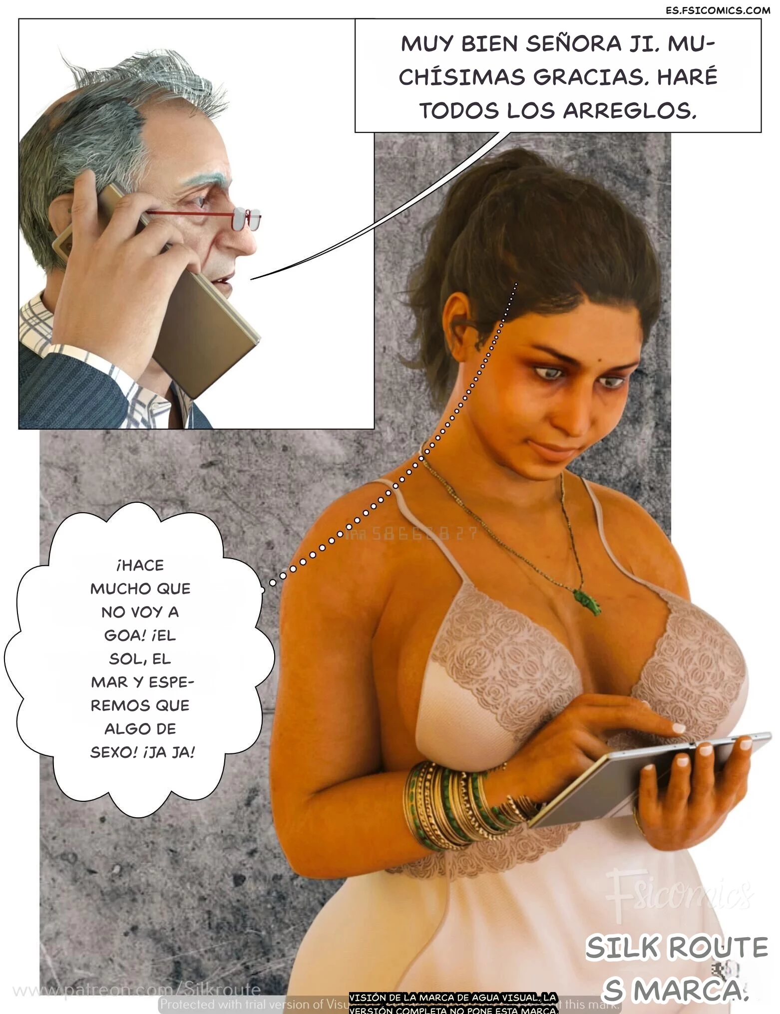 rani aunty capitulo 3 tia rani silk route ira raman 004 - FSI Comics