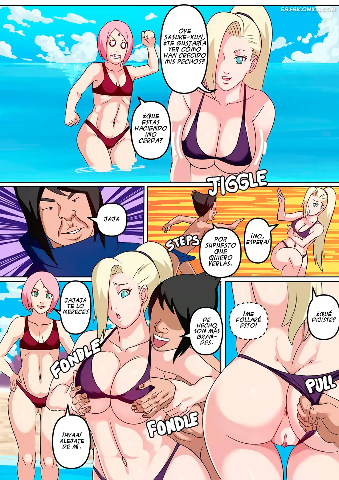 tsunade ino double trouble pink pawg 016 - FSI Comics