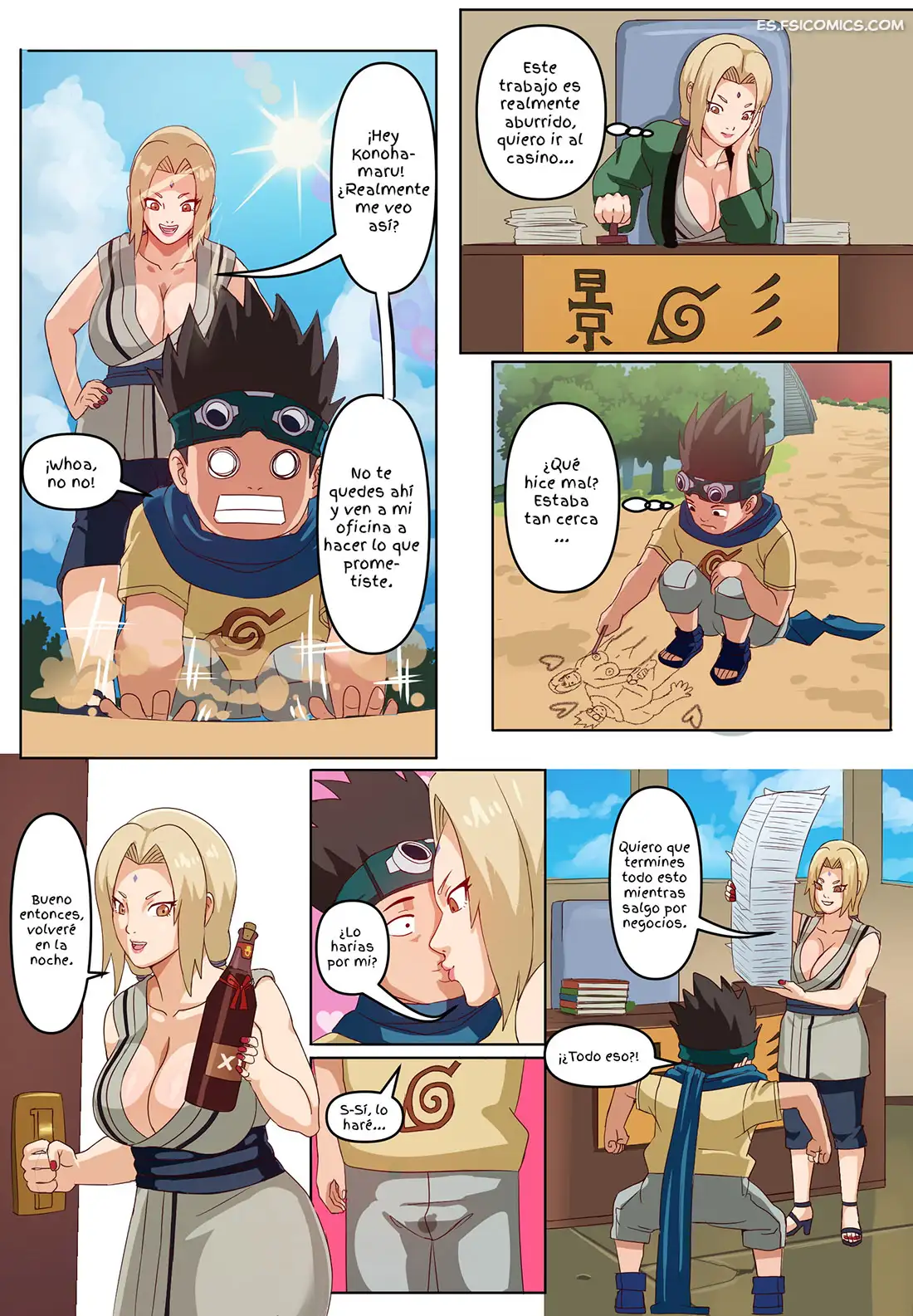 tsunade x konohamaru pink pawg 009 - FSI Comics